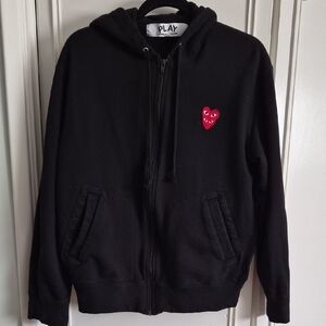 Comme des Garcons Black Hoodie LARGE
